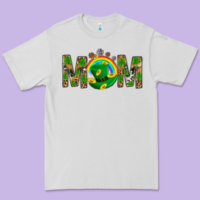 Western Mom With Shamrocks Premium Tee Designed By Bundleandbundleshop