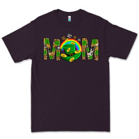 Plum Western Mom With Shamrocks Premium Tee - BundleAndBundleShop