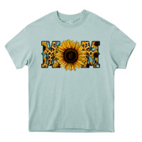 Arona Sunflower Leopard Mom Heavy Core Tee - Jasminsmagicworld
