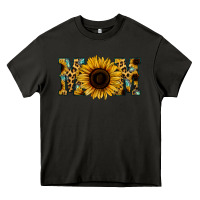 Asphalt Sunflower Leopard Mom Heavy Core Tee - Jasminsmagicworld