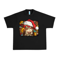 Black Christmas Cow Urban Heavy Tee - LillyAllenDesigns