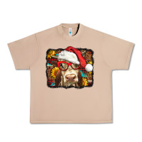 Burro Christmas Cow Urban Heavy Tee - LillyAllenDesigns