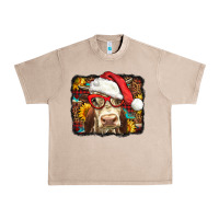 French Oak Christmas Cow Urban Heavy Tee - LillyAllenDesigns