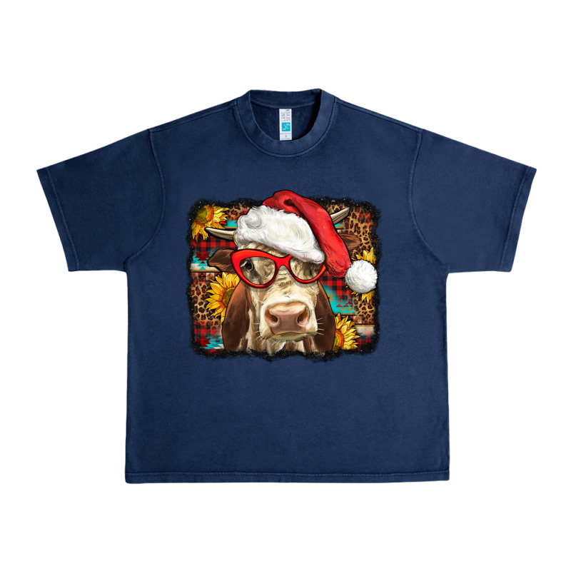 Christmas Cow Urban Heavy Tee by LillyAllenDesigns | Teevron