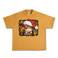 Peanut Butter Christmas Cow Urban Heavy Tee - LillyAllenDesigns