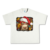Pistachio Christmas Cow Urban Heavy Tee - LillyAllenDesigns