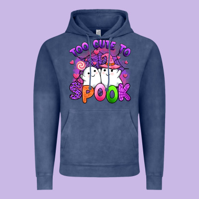Too Cute Spook Vintage Hoodie Designed By Artiststas