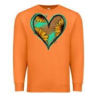 Carrot Sunflower Heart Premium Sweatshirt - Jasminsmagicworld