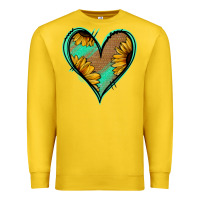 Lemon Sunflower Heart Premium Sweatshirt - Jasminsmagicworld