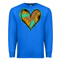 True Royal Sunflower Heart Premium Sweatshirt - Jasminsmagicworld
