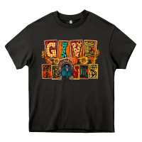 Asphalt Give Thanks Thanksgiving Heavy Core Tee - FaDigitalArtStudio