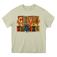 Mossy Give Thanks Thanksgiving Heavy Core Tee - FaDigitalArtStudio