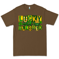 Cacao St Patricks Day Lucky And Blessed Premium Tee - FaDigitalArtStudio
