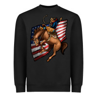 Black American Cowboy Heavyweight Sweatshirt - Jasminsmagicworld
