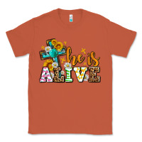 Copper Easter Day He is alive with cross Classic Tee - OliviaCreatesArt