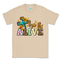 Mushroom Easter Day He is alive with cross Classic Tee - OliviaCreatesArt