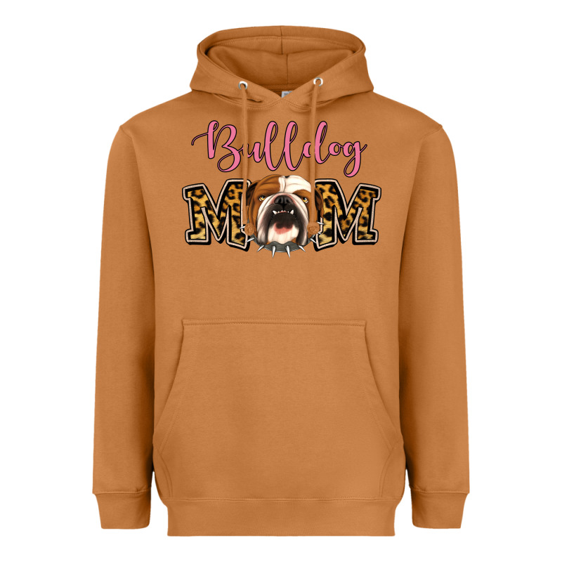 Bulldog Mom Heavyweight Hoodie by Jasminsmagicworld | Teevron