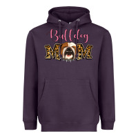Plum Bulldog Mom Heavyweight Hoodie - Jasminsmagicworld
