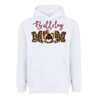 White Bulldog Mom Heavyweight Hoodie - Jasminsmagicworld