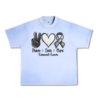 Grape Ice Peace Love Cure Carcinoid Cancer Urban Heavy Tee - Jasminsmagicworld
