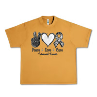 Peanut Butter Peace Love Cure Carcinoid Cancer Urban Heavy Tee - Jasminsmagicworld