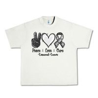 Pistachio Peace Love Cure Carcinoid Cancer Urban Heavy Tee - Jasminsmagicworld