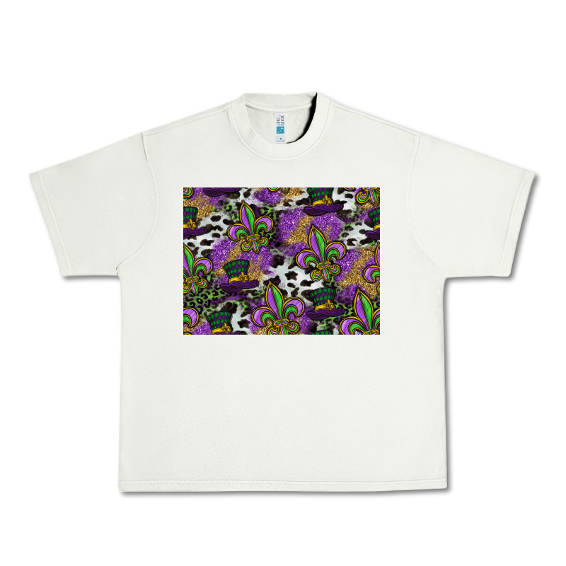 Mardi Gras Celebration Pattern Urban Heavy Tee by CowhideDigitalArt | Teevron
