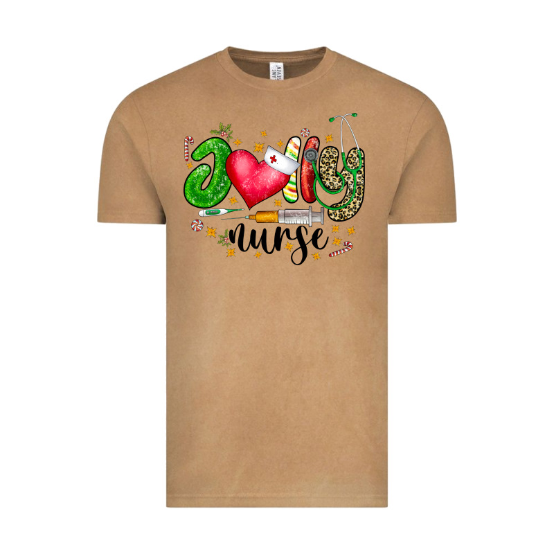 Jolly Nurse Black Vintage Tee by CowhideDigitalArt | Teevron