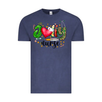 Vintage Denim Jolly Nurse Black Vintage Tee - CowhideDigitalArt