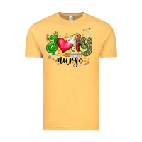 Vintage Mustard Jolly Nurse Black Vintage Tee - CowhideDigitalArt
