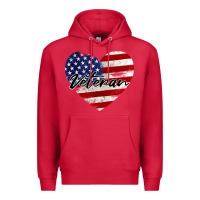 Cardinal veteran heart american flag Premium Hoodie - BarkalooDesign