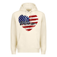 Tofu veteran heart american flag Premium Hoodie - BarkalooDesign