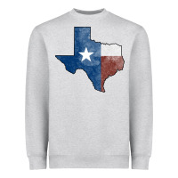 Heather Grey Texas Watercolor Map Heavyweight Sweatshirt - Jasminsmagicworld