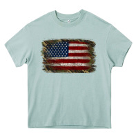 Arona Camouflage Usa Flag Background Heavy Core Tee - Jasminsmagicworld