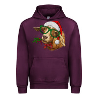 Mauve Wine christmas goat Urban Hoodie - RanaPortraitStore