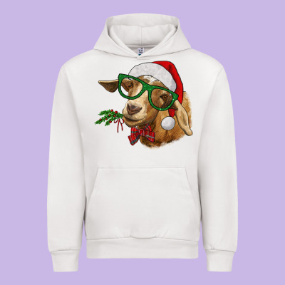 Christmas Goat Urban Hoodie Designed By Ranaportraitstore