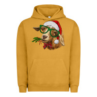 Pigment Peanut Butter christmas goat Urban Hoodie - RanaPortraitStore
