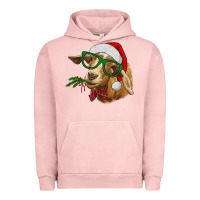 Pigment Salmon christmas goat Urban Hoodie - RanaPortraitStore