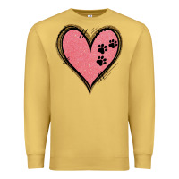 Antique Gold Pink Glitter Heart Premium Sweatshirt - Jasminsmagicworld