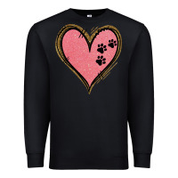 Black Pink Glitter Heart Premium Sweatshirt - Jasminsmagicworld