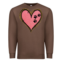 Chestnut Pink Glitter Heart Premium Sweatshirt - Jasminsmagicworld