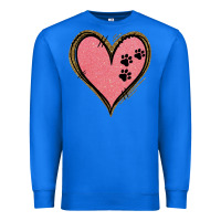 True Royal Pink Glitter Heart Premium Sweatshirt - Jasminsmagicworld