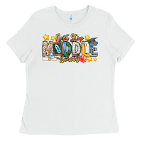 White Next Stop Middle School Ladies Tee - CowhideDigitalArt