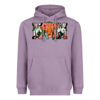 Lavender Cow Mom Heavyweight Hoodie - Jasminsmagicworld