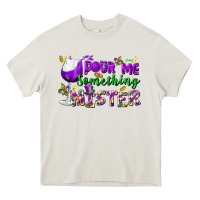 Cream Pour me something mister Heavy Core Tee - FaDigitalArtStudio