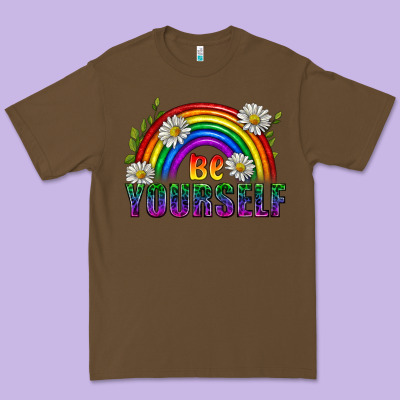 Be Yourself Pride Lgbtq Premium Tee Designed By Bundleandbundleshop