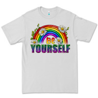 Dove Grey Be Yourself Pride Lgbtq Premium Tee - BundleAndBundleShop