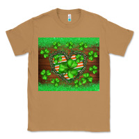 Toasted Coconut st.patricks heart shamrocks glitter Classic Tee - BarkalooDesign