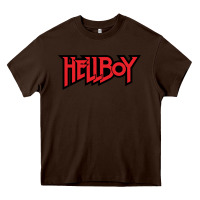 Chocolate Brown Hellboy Heavy Core Tee - baoMotion