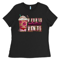 Black V For is Valentine Venti Ladies Tee - CowhideDigitalArt